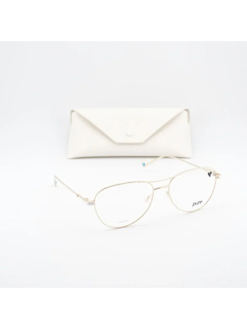 Pure P-5024 N 719 Eyeglasses Gold 56mm Square Frame